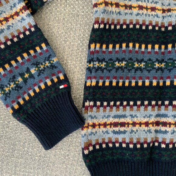 Tommy Hilfiger Men's Bennett Regular-Fit Fair Isle Sweater - Picture 8 of 9